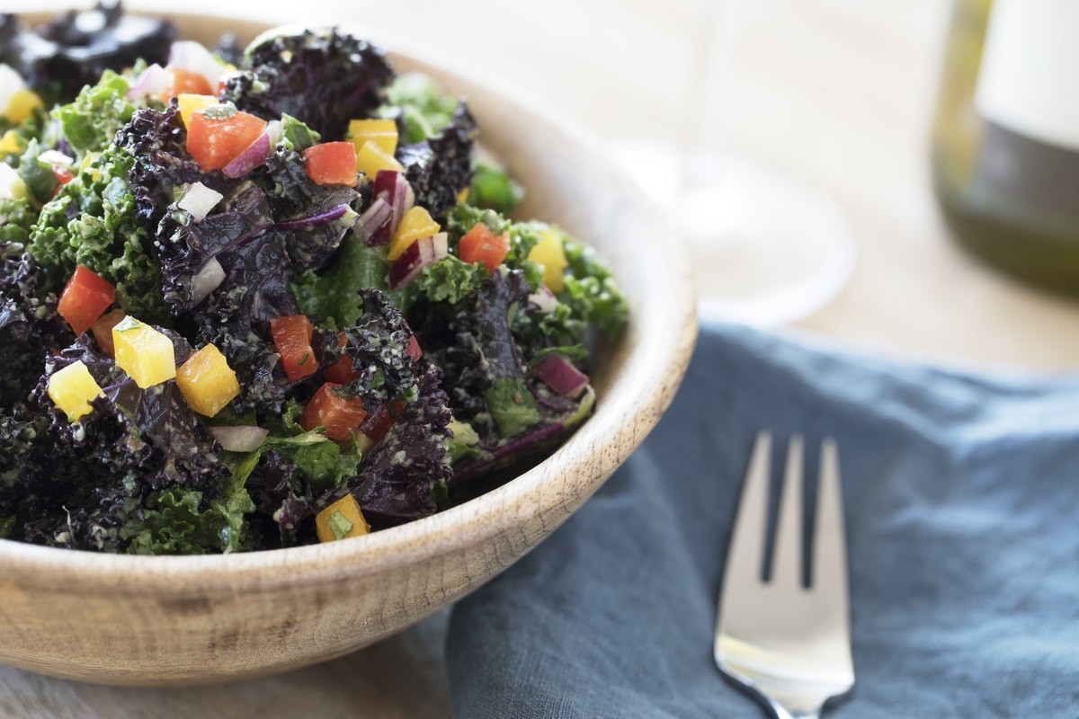 Kale and Eggplant Salad