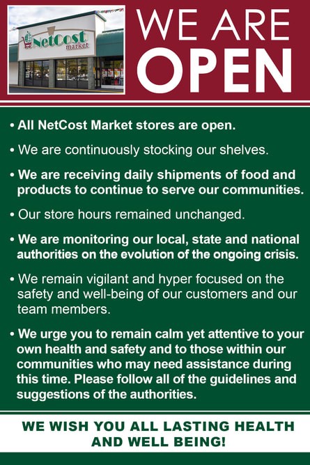 We are open during COVID-19