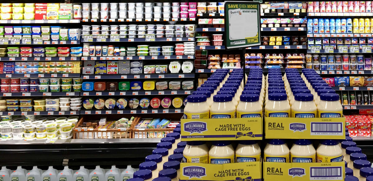 Dairy section at NetCost Market