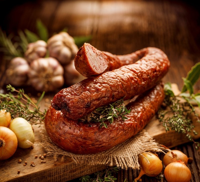 Polish Kielbasa with roasted garlic